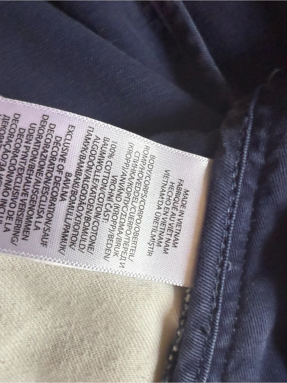 Polo by Ralph Lauren Navy Cotton Chinos